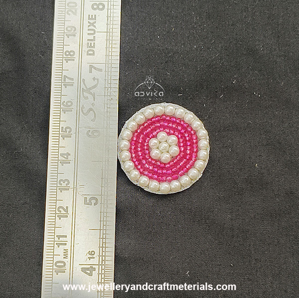 Embroidered circle 22