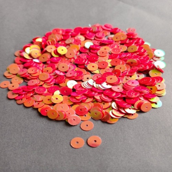 Orange Rainbow Sequins