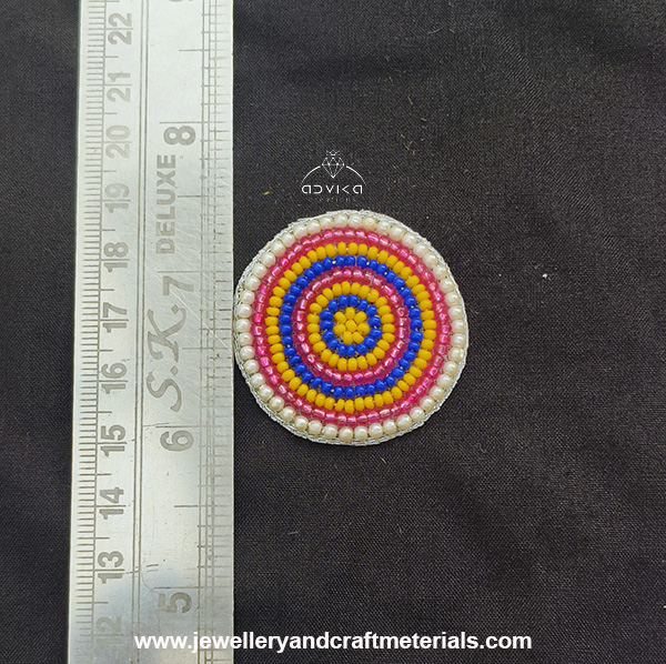 Embroidered circle 21