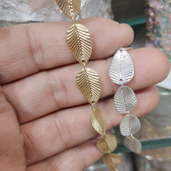 Leaf Motif Bracelet Chain