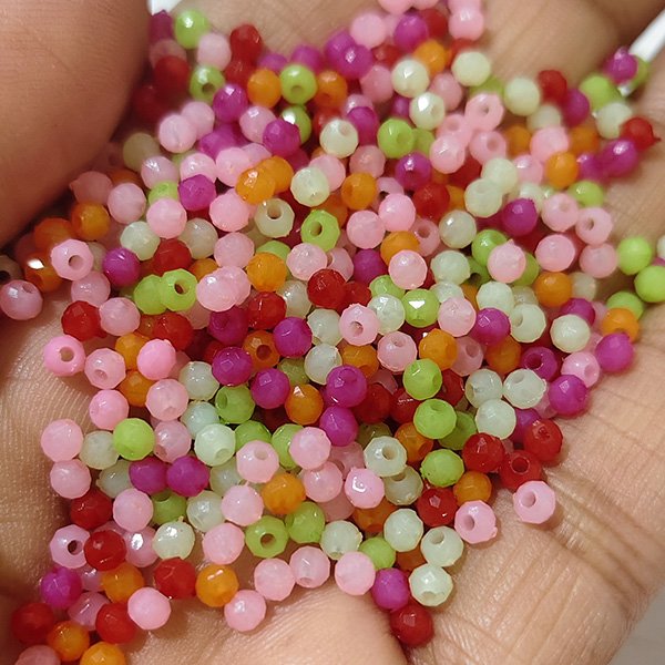 4mm Multicolor Crystal Beads