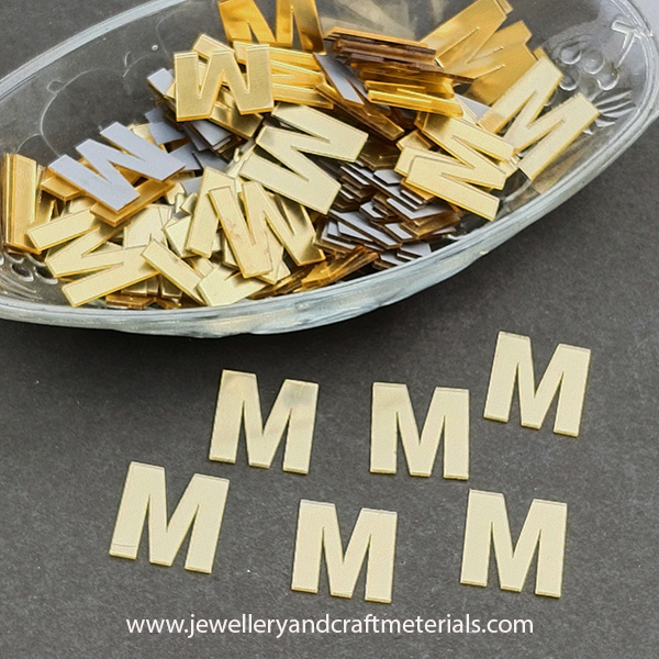M alphabet 1 inch cutout