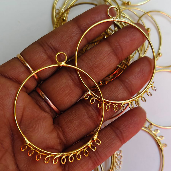 ZigZag bali front loop earring base