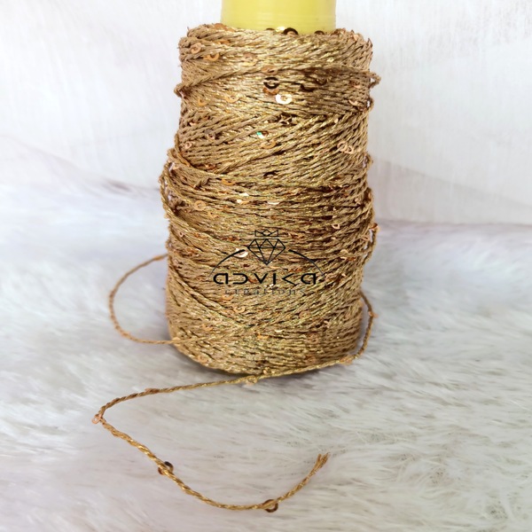  sequin Stars lace golden colour