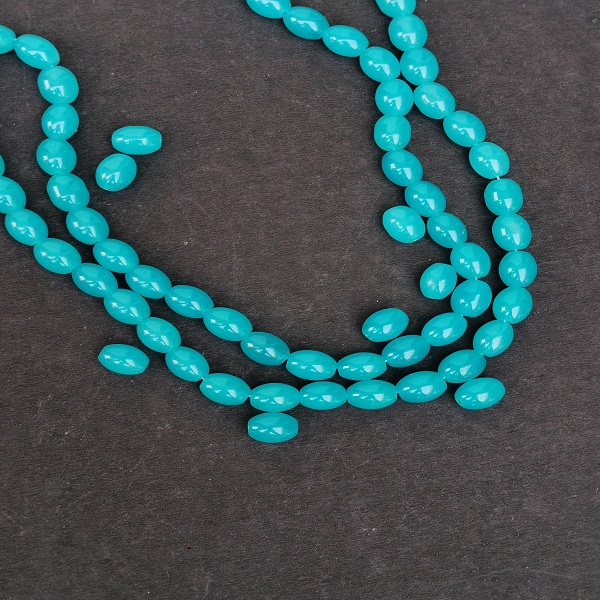 Sky Blue Oval beads
