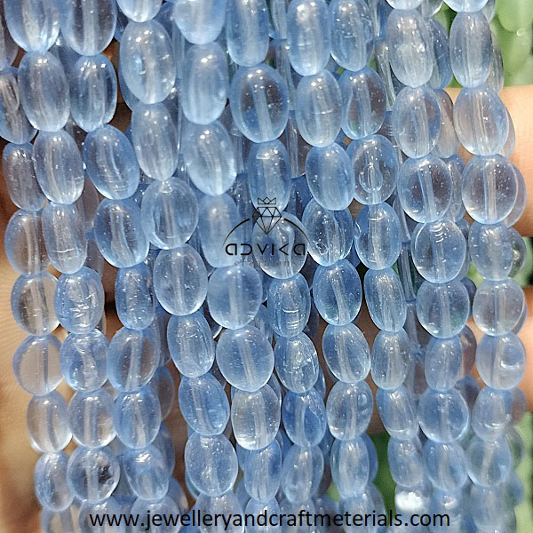 Flat Oval Beads for DIY Jewelry and craft 12