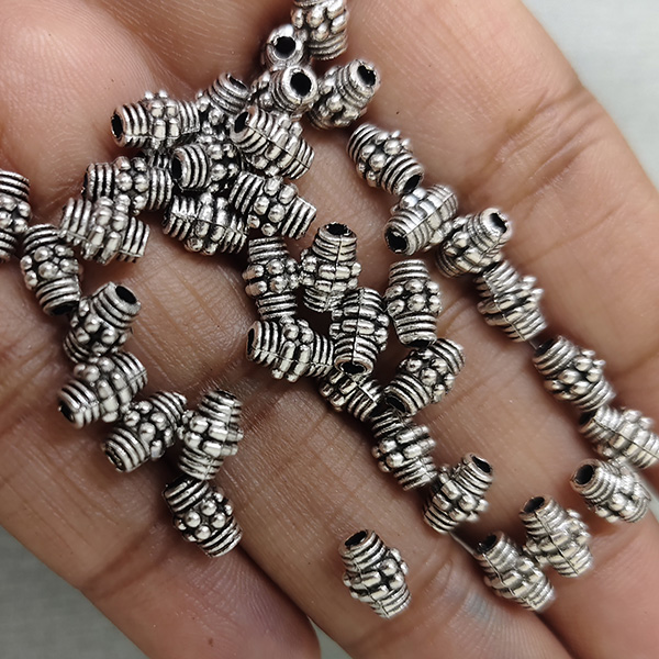 Oxidised Dholaki Bead