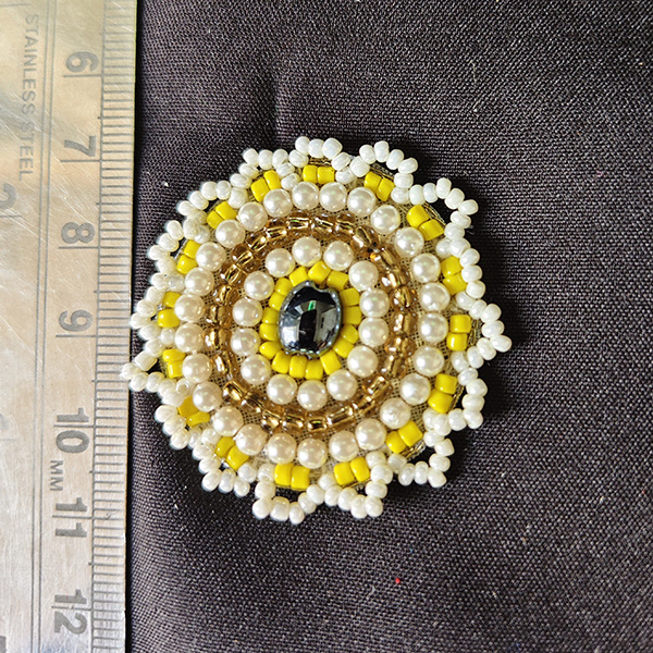 Embroidered circle 12