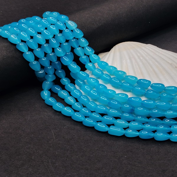 Drop glass beads jewelry DIY