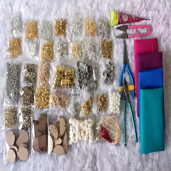 Fabric jewellery making kit 