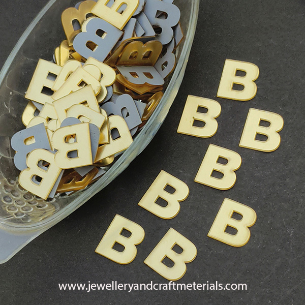 B alphabet 1 inch cutout