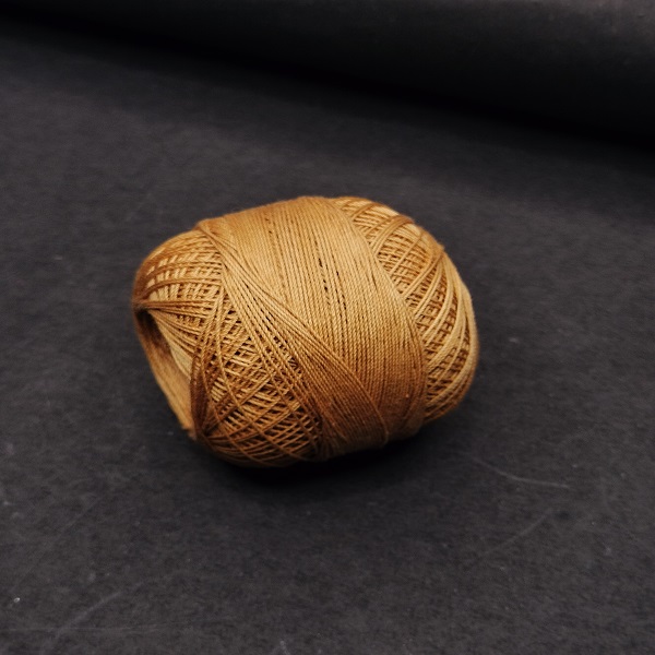 Golden crochet thread