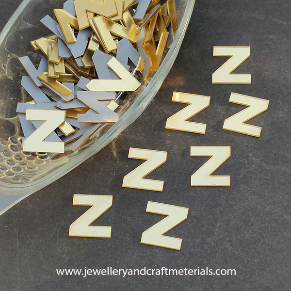Z alphabet 1 inch cutout 
