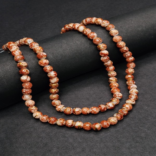 Colored Textured Marble Beads 8 mm 19