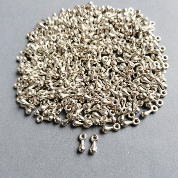 Acrylic Silver Hanging Beads