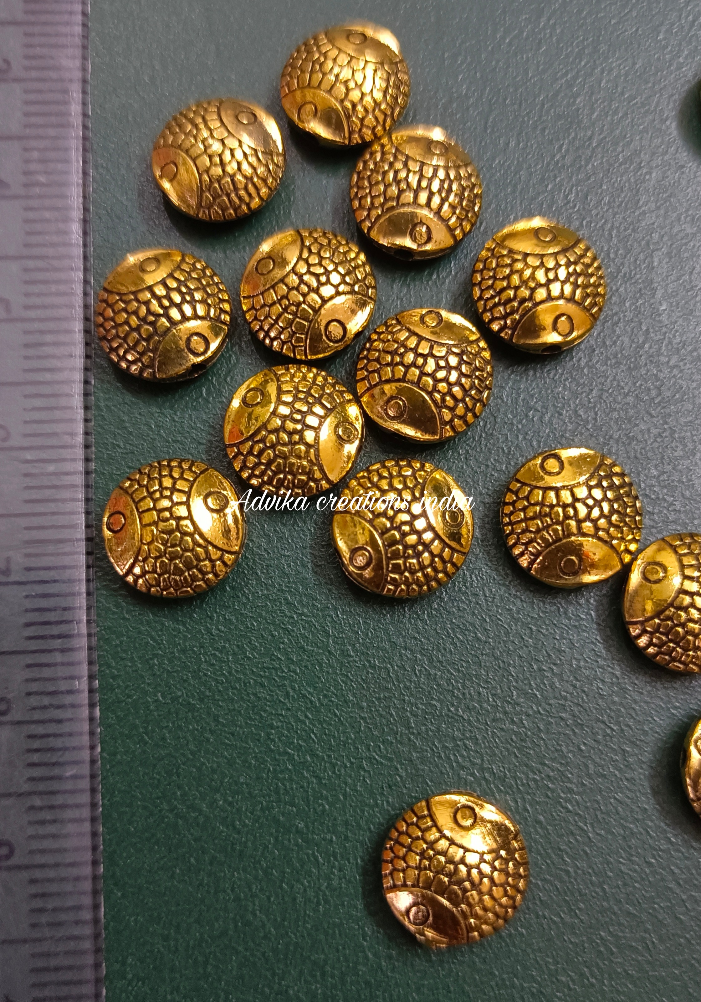 Fish Metal Beads