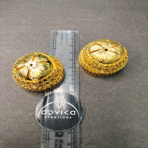 30 mm golden jhumki / kalera base