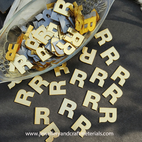 R alphabet 1 inch cutout