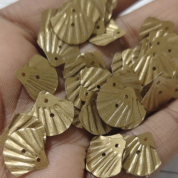 Golden Sea Shell Shape Sequins