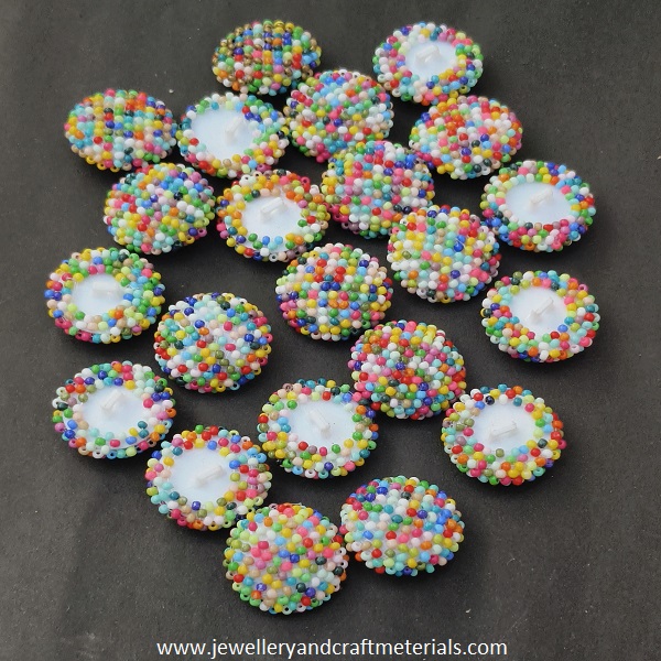 Elegant Decorative Beaded Button