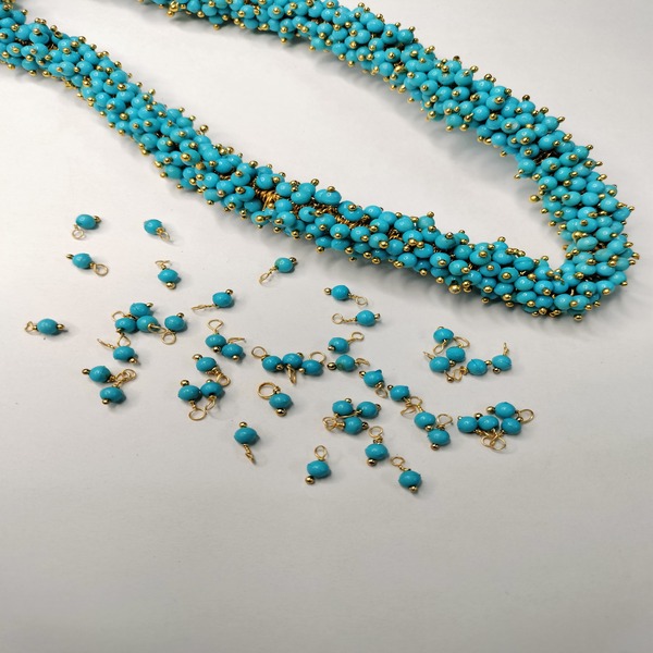 Light blue / firozi color Spacer Beads Loreals (Jewelry Supply)