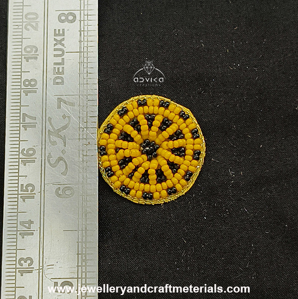 Embroidered circle 28