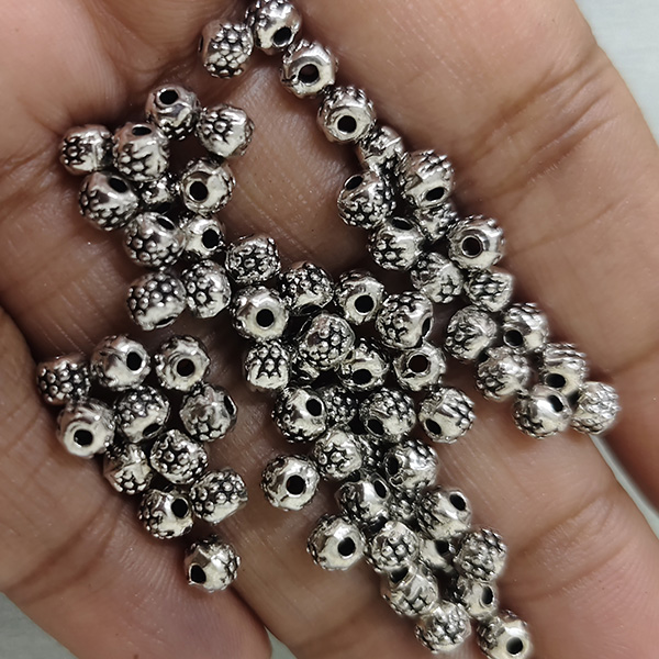Small Round Oxidized beads 02