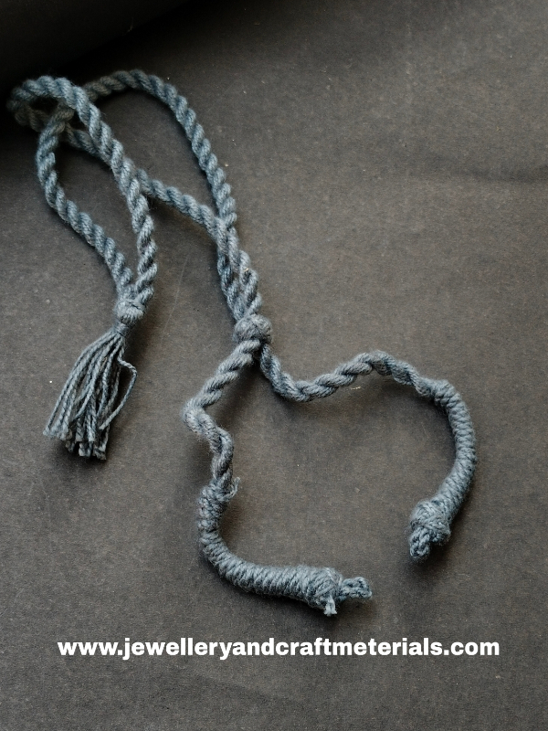 cotton necklace dori gray