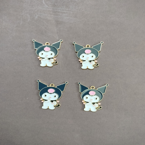 Black Kitty enamel charms for braclates or hanging 