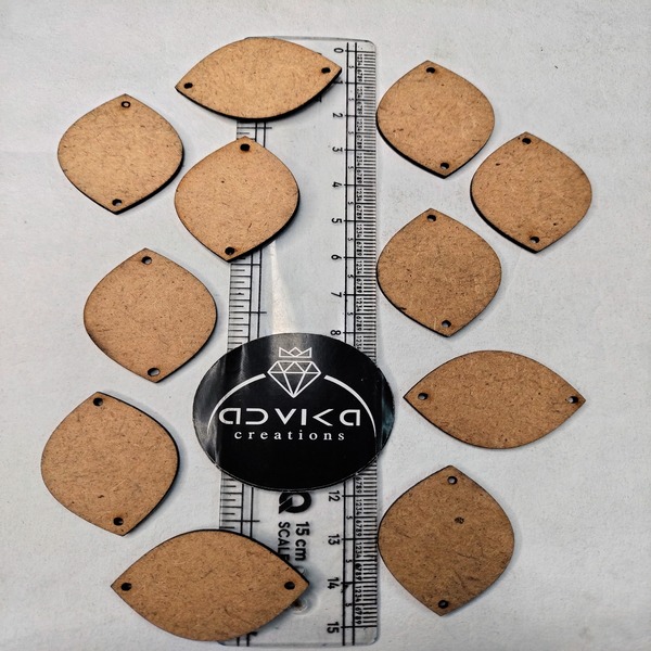 Leaf Shape mdf cutting for DIY Jewelry and craft 23