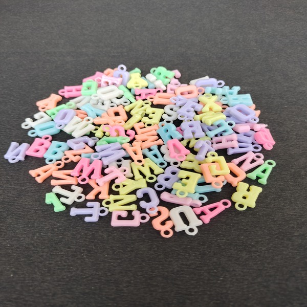 Acrylic Alphabet charms