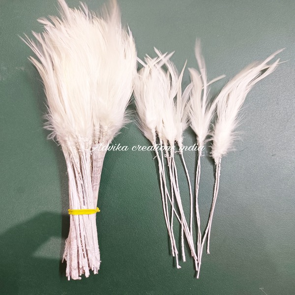 White Feathers bunch art and craft DIY jewelry