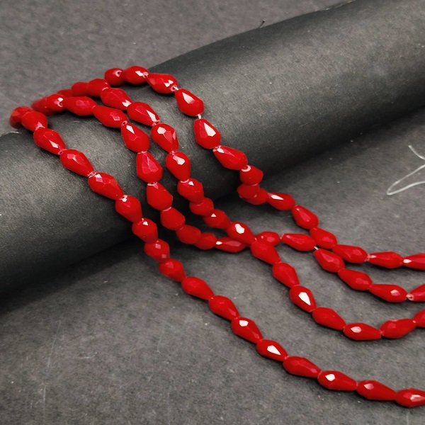 Drop shape glass beads 06