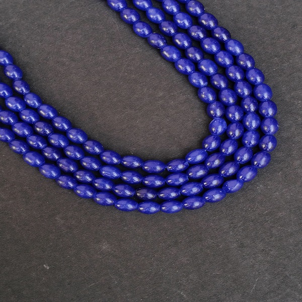 Blue Oval beads