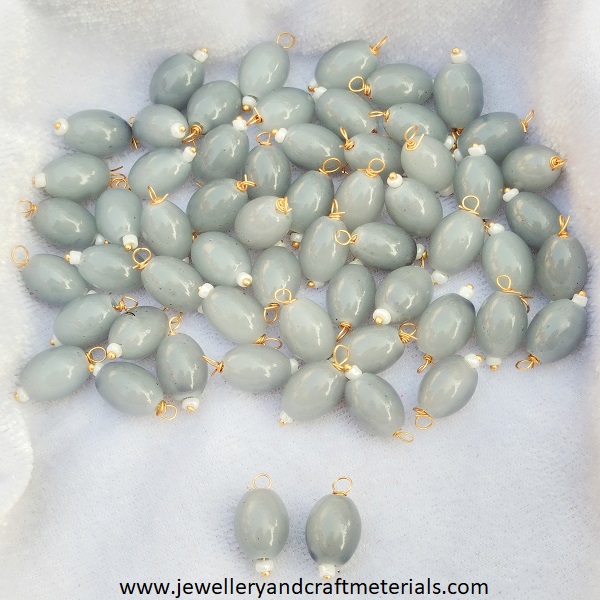 Oval Bead Hanging light gray