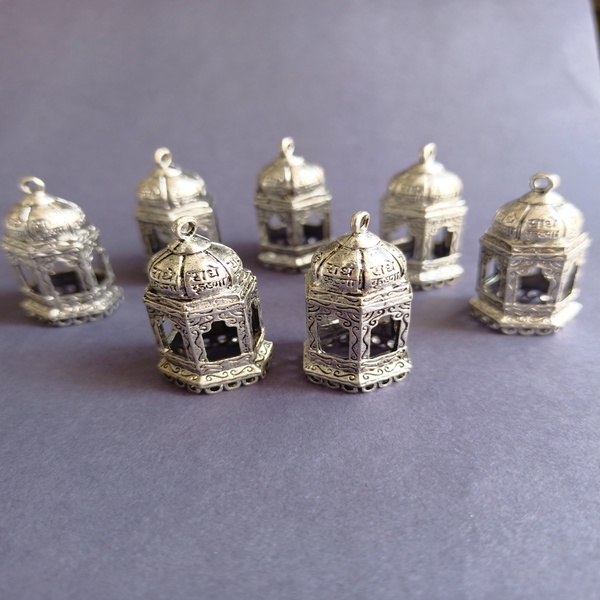 Silver oxidised jhumka 16