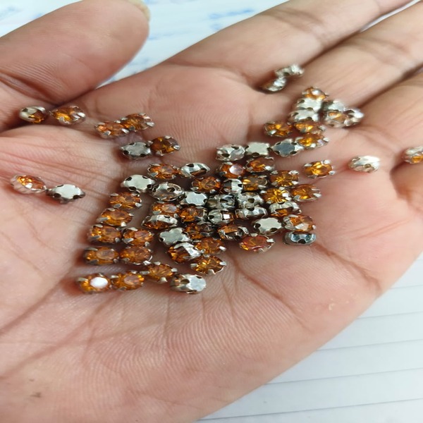 orange clip stone 4 mm