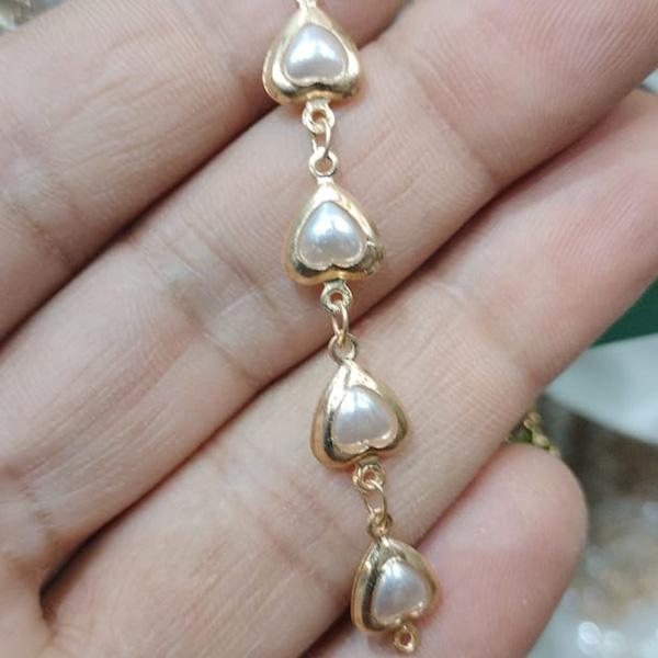 Heart Pearl Bracelet Chain