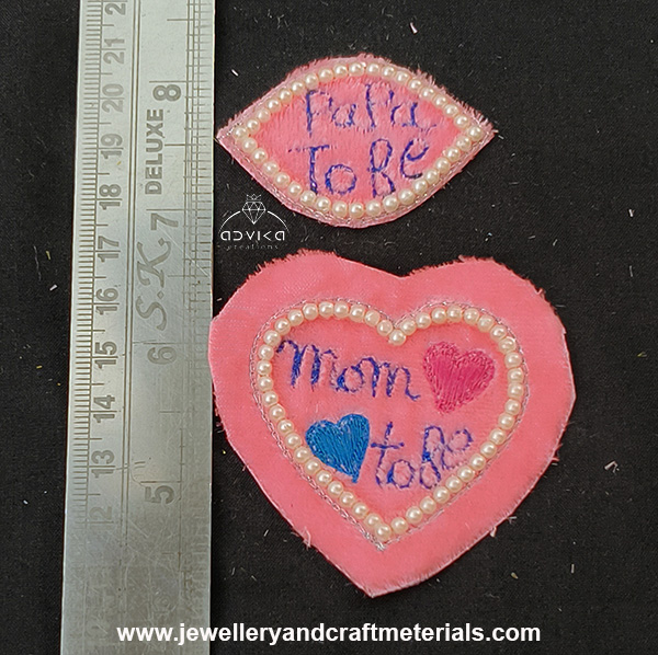 Papa-Mom to Be” embroidered patch 03