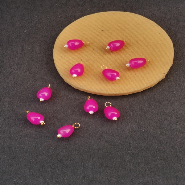 Drop beads Hnaging pink