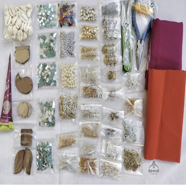 Fabric jewellery making kit 02