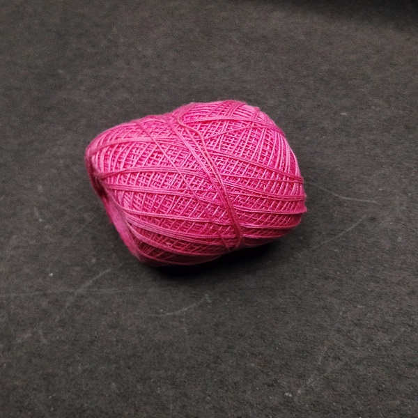 light pink crochet thread 