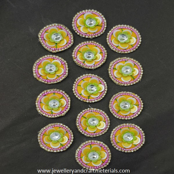 Elegant Floral Embroidered Patch