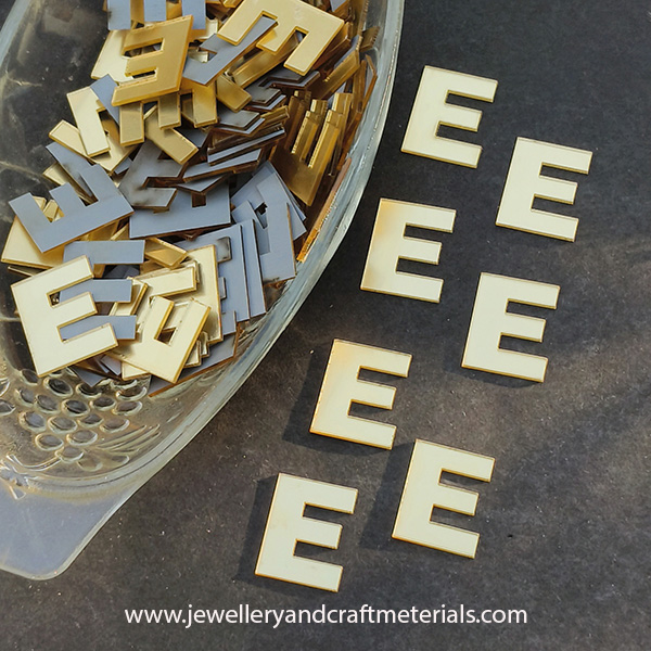 E alphabet 1 inch cutout