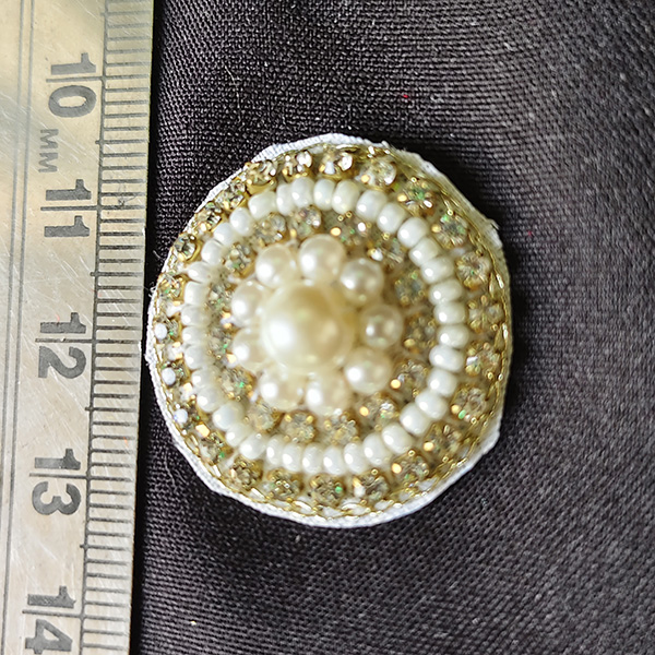 Embroidered circle 16