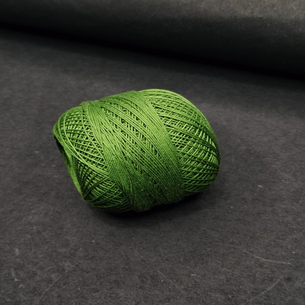 green crochet thread 