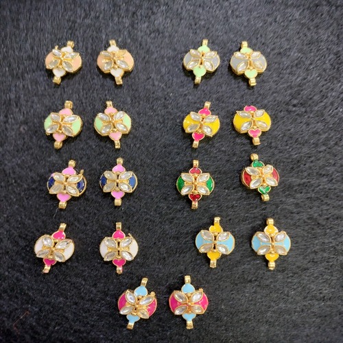 kundan charm connector