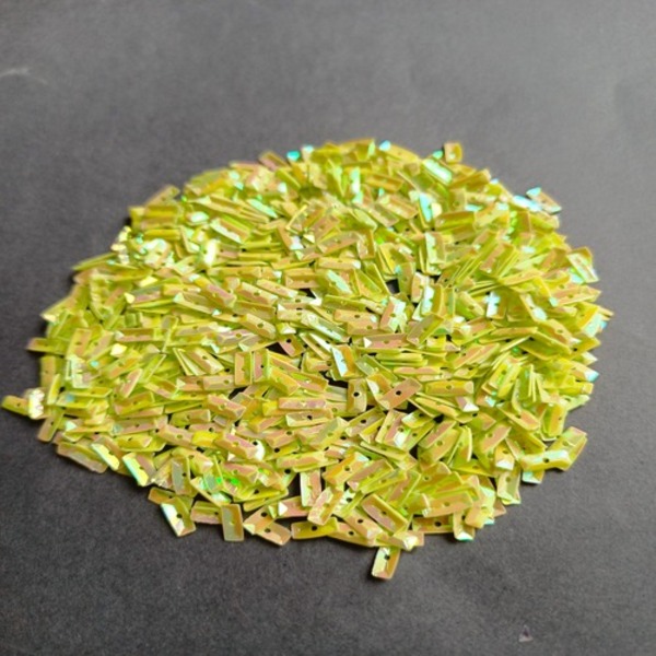 Yellow rectangle sequins