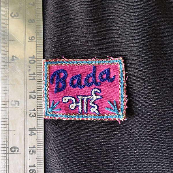 “Bada Bhai” Embroidered Patch 