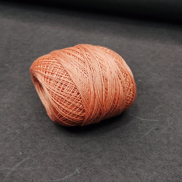 dark peach crochet thread 